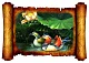 Картина с эффектом объёма "Утки-мандаринки и лотос" 40х27,5 см