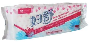 Эко-прокладки женские китайские лечебные на травах Fu Shu (Фу Шу) 10 шт. 