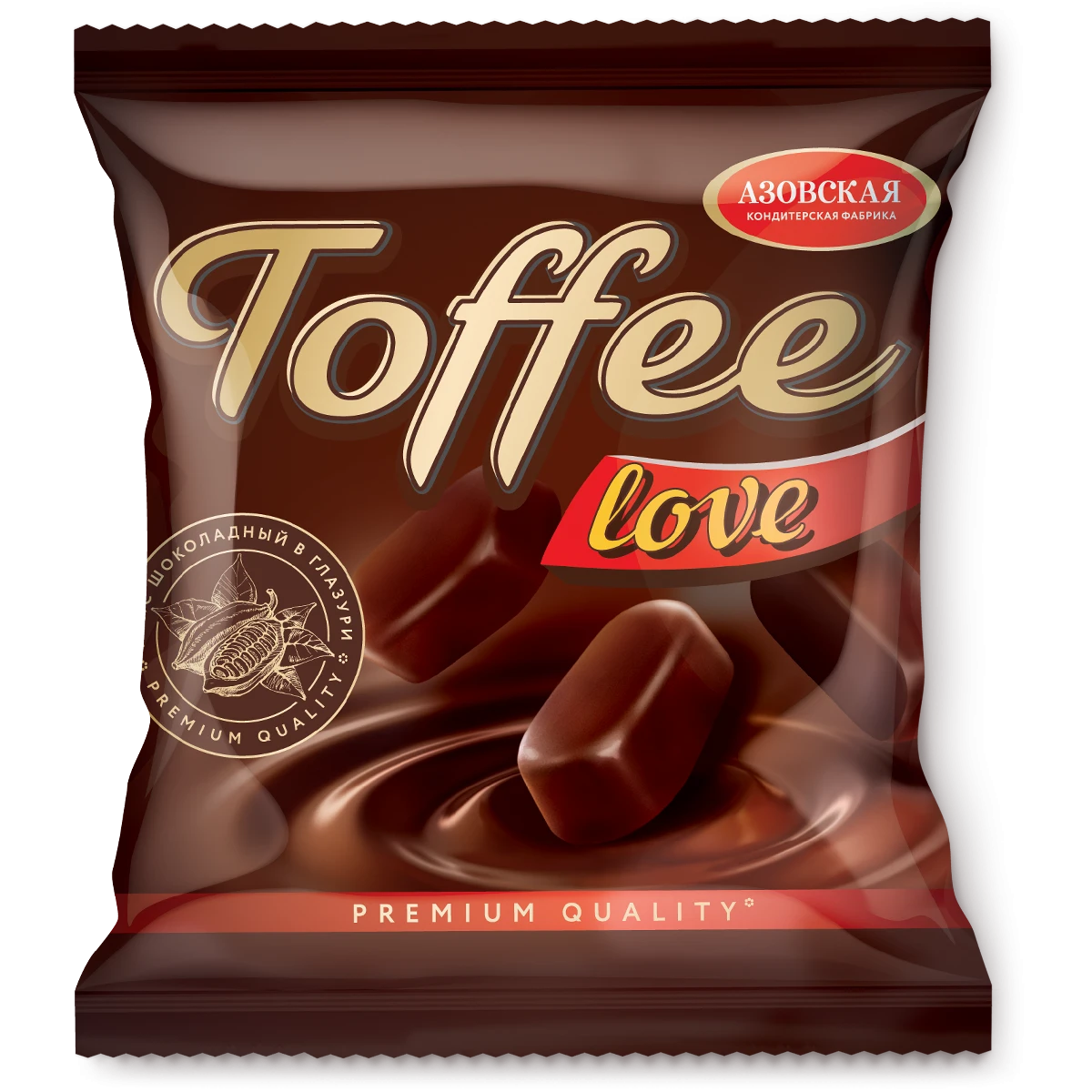 Ирис глазированный шоколадный "Toffee love" 250 гр.