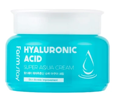Крем для лица суперувлажняющий с гиалуроновой кислотой Hyaluronic acid super aqua cream FarmStay 100 мл.