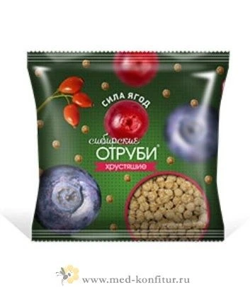 Отруби Сибирские "Хрустящие" сила ягод 100 гр