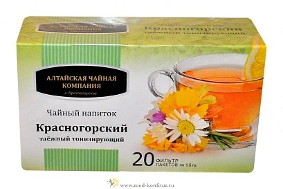 Чайный напиток "Красногорский таёжный тонизирующий" 20 ф/пакетов