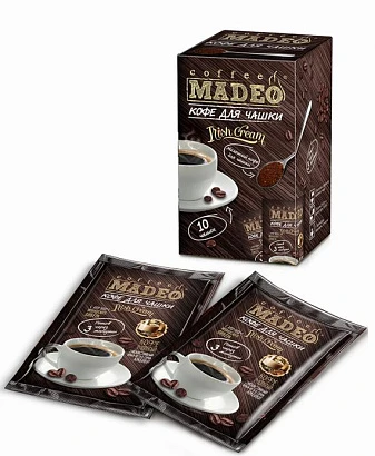 Кофе Мадео для чашки Irish Cream пакетик 10 гр.