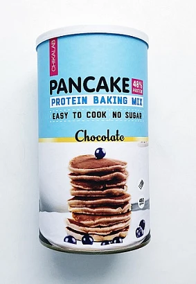 Смесь для приготовления панкейков Шоколад Pancake protein baking mix Chokolate Chikalab 480 гр.