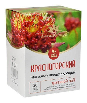Чайный напиток Красногорский Таежный тонизирующий 20 ф/п по 1,5 гр