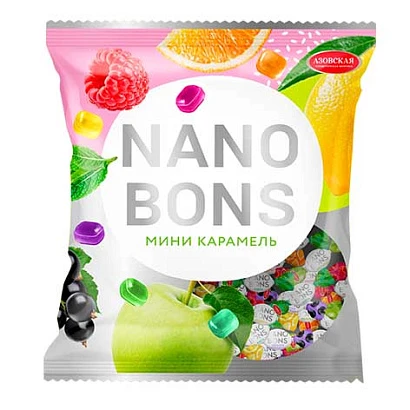 Карамель леденцовая "NANOBONS" 150 гр. 