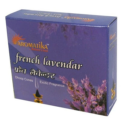Благовония Aromatika конусы French Lavender 12 шт.