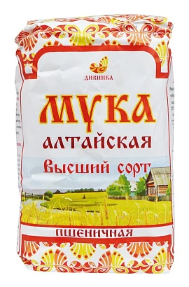 Мука Алтайская Высший сорт Пшеничная 2 кг.