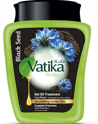 Маска для волос Восстанавливающая с маслом черного тмина Dabur Vatika Complete Protection Hot Oil Treatment Cream Black Seed 500 гр.