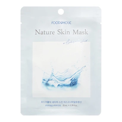 FOODAHOLIC NATURE SKIN MASK HYALURONIC ACID Тканевая маска для лица с гиалуроновой кислотой 25 мл