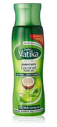 Масло для волос кокосовое с хной, амлой и лимоном Ватика Дабур Vatika Dabur 150 мл.