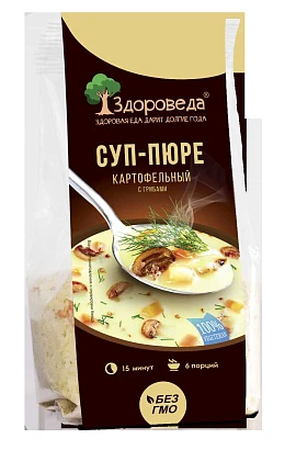 Суп-пюре картофельный с грибами "Здороведа" 110 гр. 
