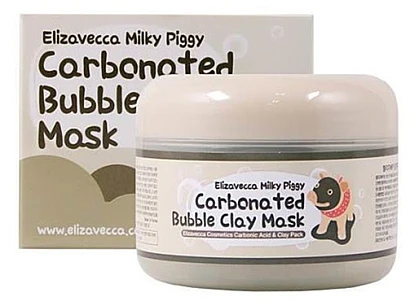 Маска для лица глиняно-пузырьковая - Milky piggy carbonated bubble clay mask Elizavecca 100 гр.