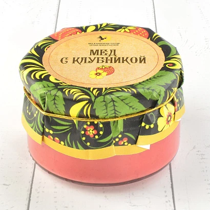 Крем-мёд с клубникой "Русский стиль" 230 гр.