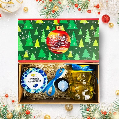 Подарочный набор в коробке Вкус Нового года и Рождества №3