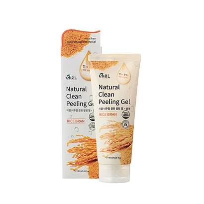 EKEL Natural Clean peeling gel Rice Bran Пилинг-скатка экстрактом коричневого риса 180 мл