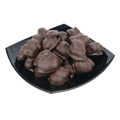 Абрикос с грецким орехом в темной шоколадной глазури 150 гр. 