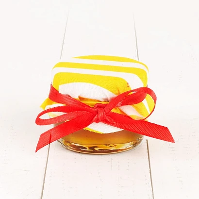 Свадебный комплимент Жёлтые полосы Гречишный мёд 35 гр.