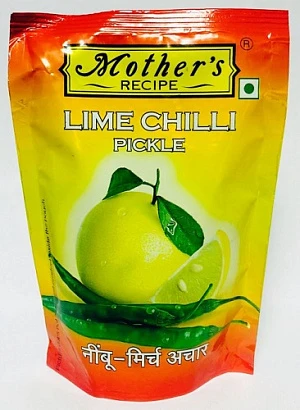 Пикули зелёного перца чили и лимона Lime Chilli Pickle Mother's Recipe 200 гр.
