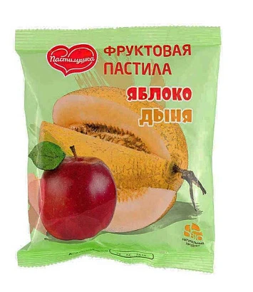 Пастила фруктовая яблоко-дыня 200 гр.