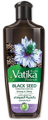 Масло для волос Чёрный тмин Ватика Black Seed Vatika 200 мл.