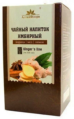 Чай "Имбирный" с корицей, медом и лимоном