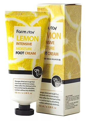 Крем для ног смягчающий с экстрактом лимона Lemon intensive moisture foot cream FarmStay 100 мл.