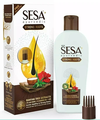 Масло для укрепления корней волос Ayurvedic Strong Roots Hair Oil Sesa 110 мл.