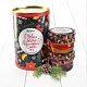 Подарочный Набор "Тубус Новогоднее Волшебство малиновый конфитюр и лесной мёд"