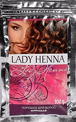 Порошок для волос Шикакай Леди Хенна (питание и укрепление) Lady Henna 100 гр.