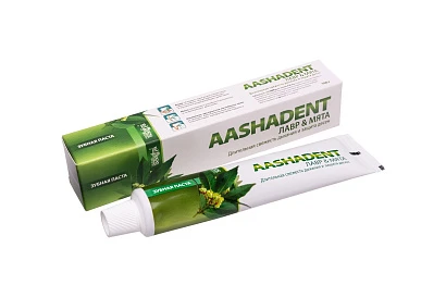 Зубная паста "Лавр и мята" Аашадент (для курящих) Aashadent 100 гр.
