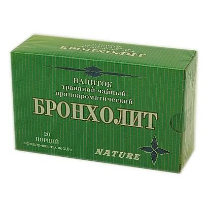 Напиток травяной Бронхолит при простуде и кашле 20 ф/п по 2 гр.