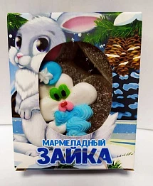 Мармелад Новогодний желейный формовой Зайка мармеладный дизайны в ассортименте 150 гр 