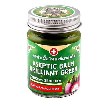 Зеленка тайская Aseptic Balm Brilliant Green Binturong 50 гр. 