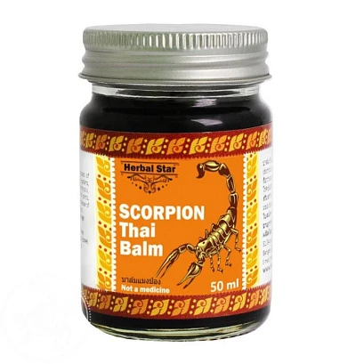 Бальзам тайский скорпион Scorpion thai balm Herbal Star 50 мл. 