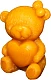 Свеча восковая "Медвежонок с сердцем" 9 см 104 гр.