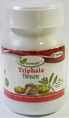 Трифала Кармешу (очищение и омоложение организма) Triphala Karmeshu 60 табл.