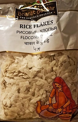 Хлопья рисовые Пава Pawa Rice Flakes Bharat Bazaar 300 гр.