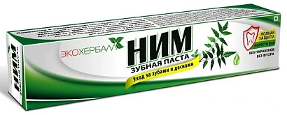 Зубная паста Ним (халяль) Neem Toothpaste Halal Экохербалл 100 гр.