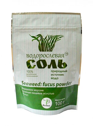 Фукус сушеный пищевой молотый соль без глютена 100 гр.
