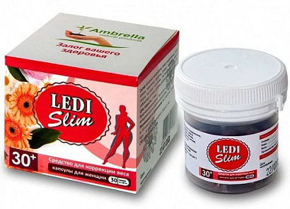 Средство для коррекции веса для женщин 30+ Ledi Slim 30 капс.