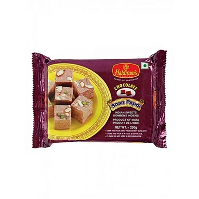 Сладость "Соан Папди с шоколадом" (Chocolate Soan Papdi) Haldiram's 250 гр.