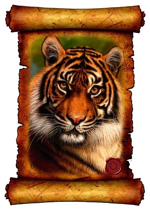 Картина с эффектом объёма "Тигр" 29,5х42,5 см