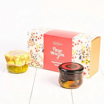 Подарочный набор "Вкус Жизни" конфитюр экзотика, финики в меду