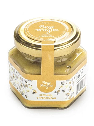 Крем-мёд с прополисом  Вкус Жизни 150 гр
