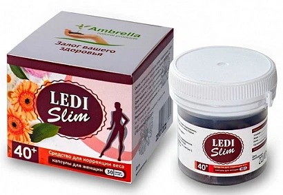 Средство для коррекции веса для женщин 40+ Ledi Slim 30 капс.