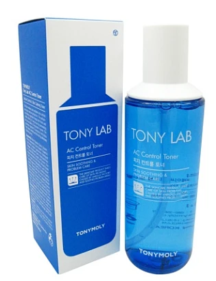 Тоник для ухода за кожей склонной к жирности и появлению акне Tony Lab AC Control Toner TONYMOLY 180 мл.