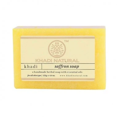 Мыло "Шафран" Кхади (омолаживающее и освежающее) Saffron Soap Khadi 125 гр.