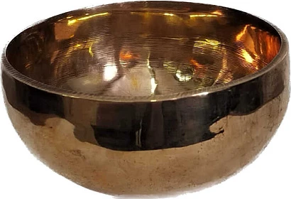 Чаша поющая Gold ручная ковка из 7 металлов 501-600g d-13,5cm h-7cm Целительная 