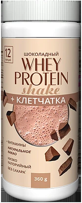 Коктейль протеиновый с шоколадом Whey Protein 360 гр 